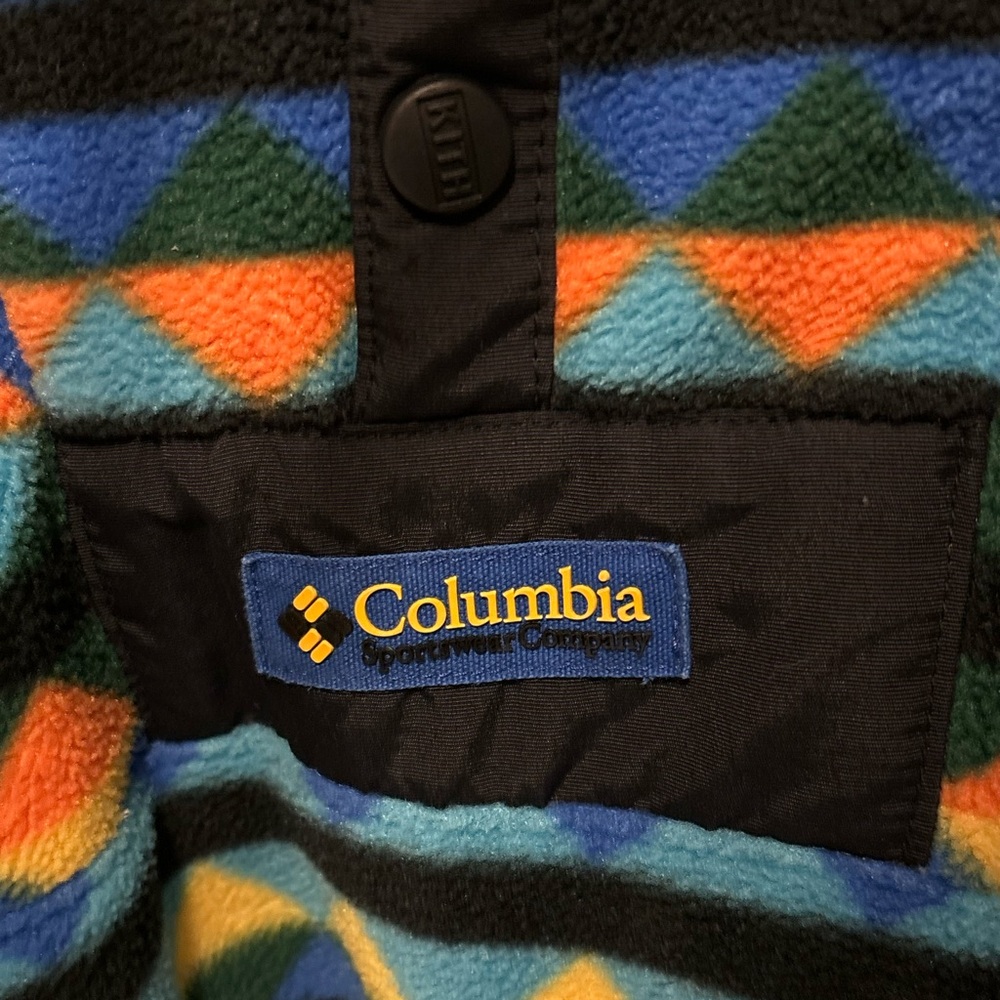 Kith X Columbia Powder Keg Fleece Exploration Pullover Large SS18 Multicolor - Picture 3 of 5
